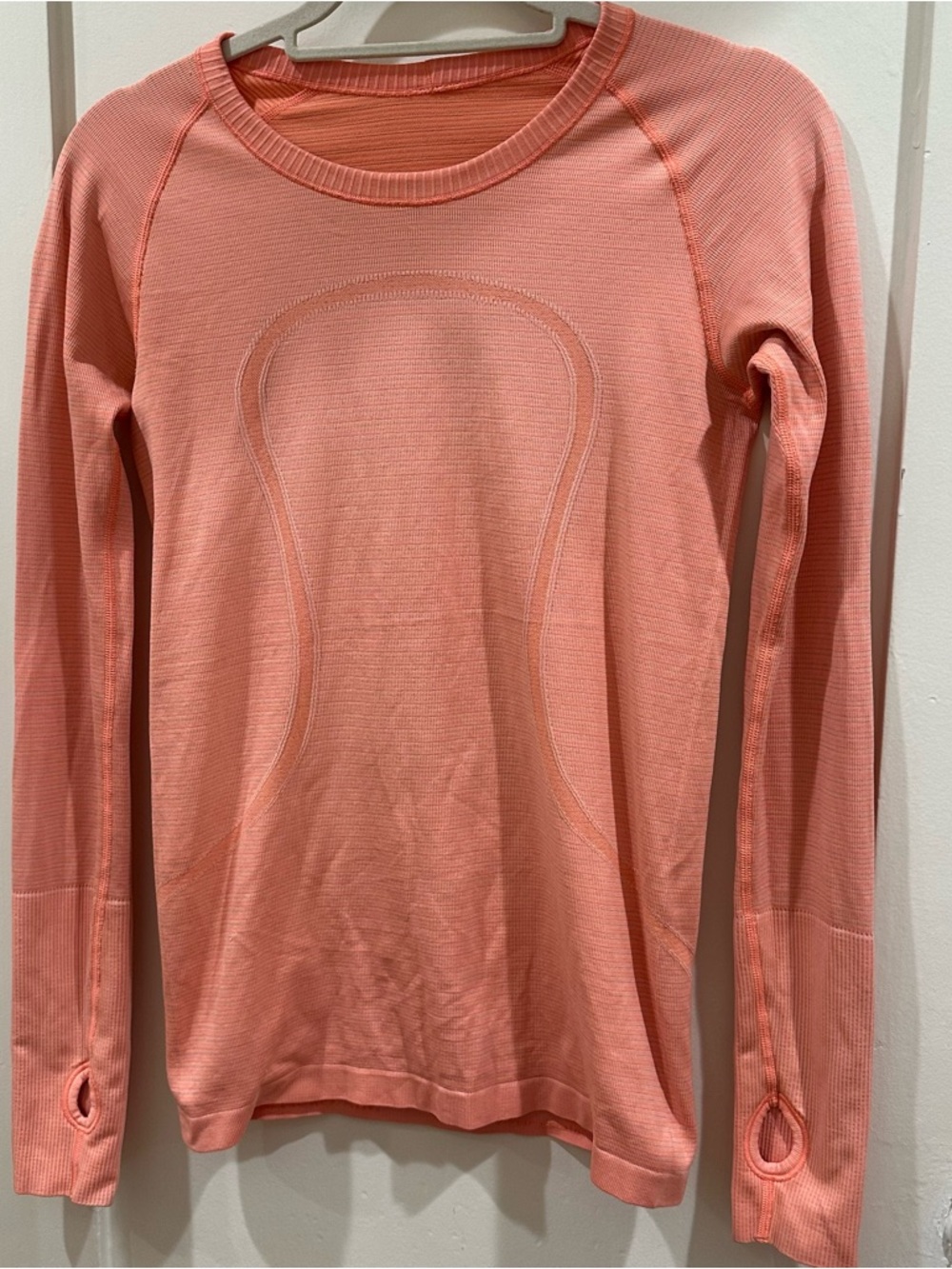 lululemon athletica Swiftly Tech Coral Long Sleeve Tee Size 6